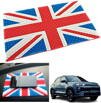 PEEPS STORE Rubber Tray Mat For  Hyundai Creta(Red, Blue)