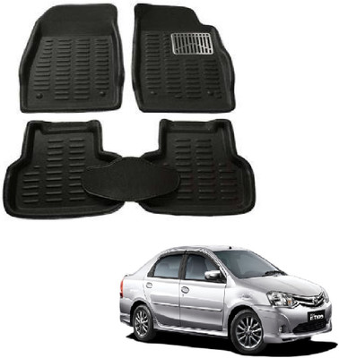 ROSHNEER ENTERPRISES PVC 3D Mat For  Toyota Etios(Black)