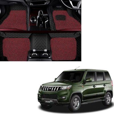Autoclow Leatherite 7D Mat For  Mahindra Scorpio N (7 Seater)(Black, Red)