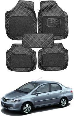 Arnejaa Leatherite 7D Mat For  Honda City ZX(Black)