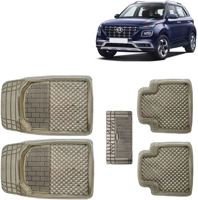 Kingsway PVC Tray Mat For  Hyundai Venue(Brown)