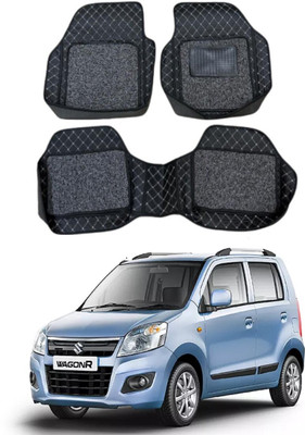 arneja trading company Leatherite 7D Mat For  Maruti Suzuki WagonR(Silver, Black)