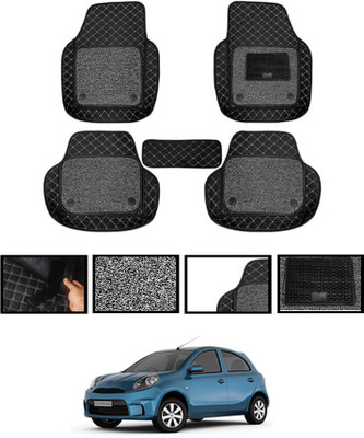 AYW Leatherite 7D Mat For  Nissan Micra Active(Black)