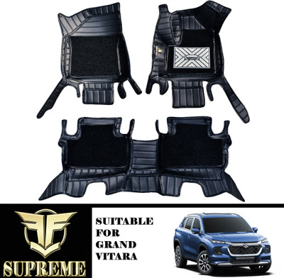 Fit Fly Leather 9D Mat For  Maruti Grand Vitara(Black)