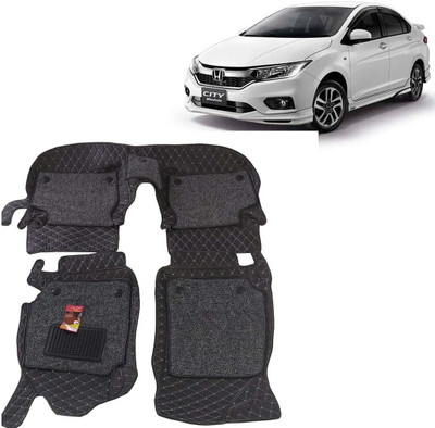 TOFIT ENTERPRISE Leatherite 7D Mat For  Honda City(Black)