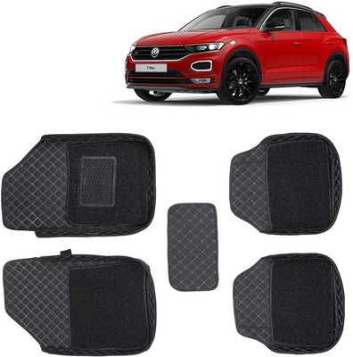 Kingsway Leatherite 7D Mat For  Volkswagen T-Roc(Black)