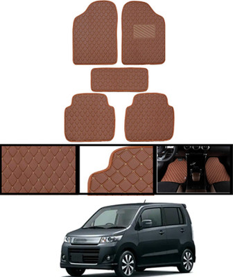 AYW Leatherite Standard Mat For  Maruti Suzuki WagonR Stingray(Orange)