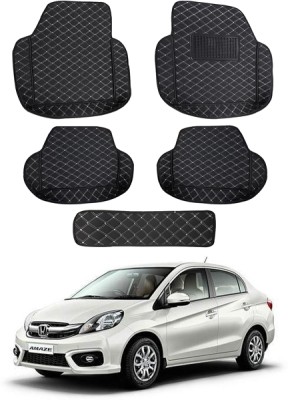 MATIES Leatherite 7D Mat For  Honda Amaze(Black)