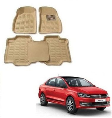 SLSHILPA Plastic 3D Mat For  Volkswagen Vento(Beige)