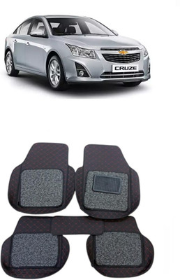Arnejaa Leatherite 7D Mat For  Chevrolet Cruze(Red, Black)