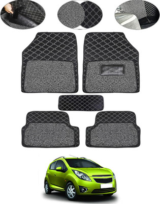 MSNP Leatherite 7D Mat For  Chevrolet Beat(Black)