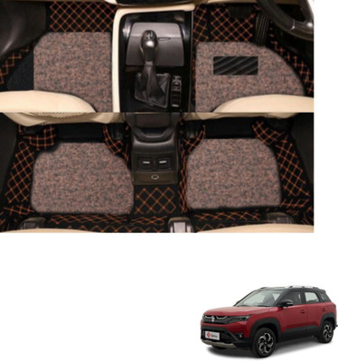 Autoclow Leatherite 7D Mat For  Maruti Suzuki New Brezza(Beige, Brown)