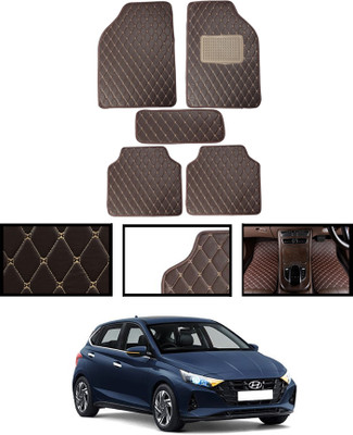 MATIES Leatherite Standard Mat For  Hyundai i20(Brown)
