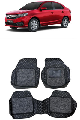 arneja trading company Leatherite 7D Mat For  Honda Amaze(Silver, Black)