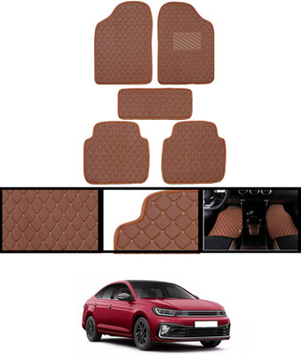 CCMM Leatherite Standard Mat For  Volkswagen Virtus(Brown)