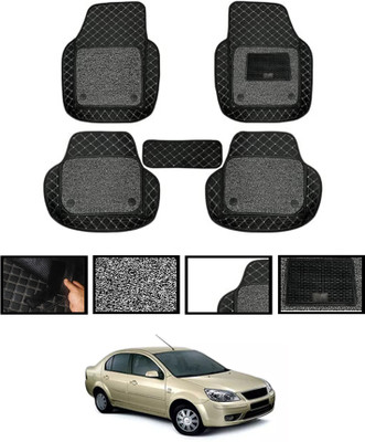 ABJD Leatherite 7D Mat For  Ford Fiesta Classic(Black)
