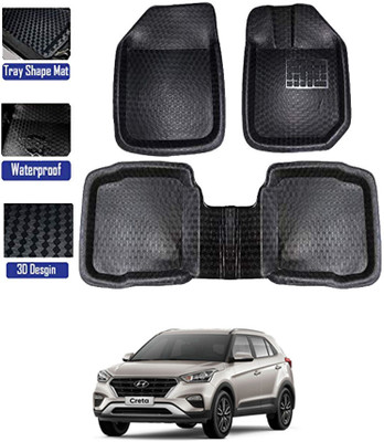 MATIES Plastic Tray Mat For  Hyundai Creta(Black)
