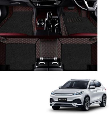 Autoclow Leatherite 7D Mat For  Hyundai Creta(Red, Black)
