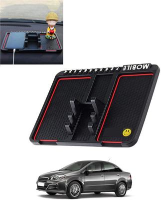 RKPSP Silicone Tray Mat For  Fiat Linea(Black)