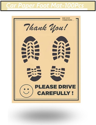 MJM Good Connections Paper Disposable Paper Mat For  Universal For Car(Brown)