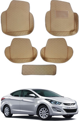 RKPSP Leatherite 7D Mat For  Hyundai Elantra(Beige)