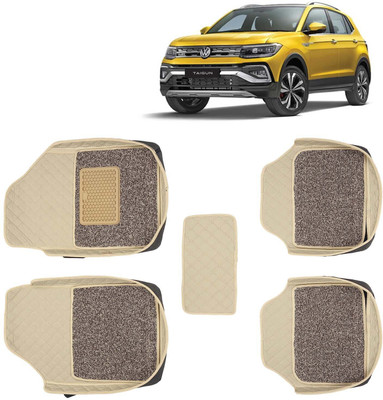 KUNTAIL Leatherite 7D Mat For  Volkswagen Taigun(Beige)