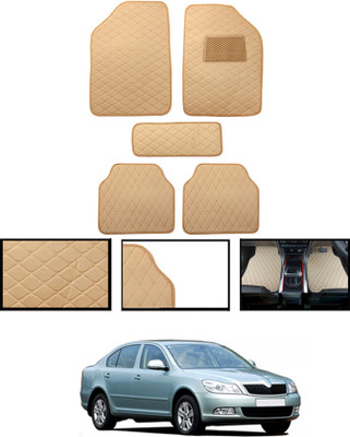 ABJD Leatherite Standard Mat For  Skoda Laura(Beige)