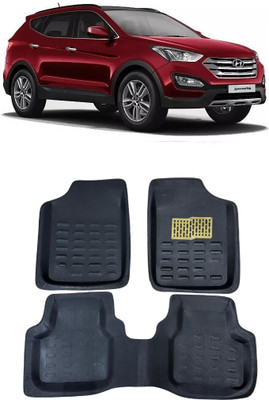 arneja trading company Polyutherine 3D Mat For  Hyundai SantaFe(Black)