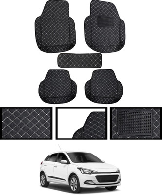 MSNP Leatherite 7D Mat For  Hyundai Elite i20(Black)