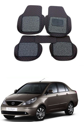 Autocom Leatherite 7D Mat For  Tata Indigo CS(Black)