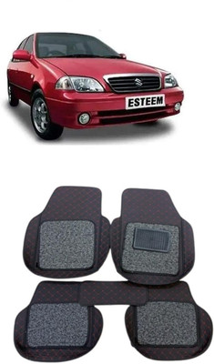 Arnejaa Leatherite 7D Mat For  Maruti Suzuki Esteem(Red, Black)