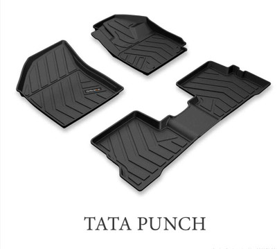 QPO TPV Tray Mat For  Tata Punch(Black)