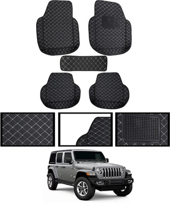 ABJD Leatherite 7D Mat For  Jeep Wrangler(Black)