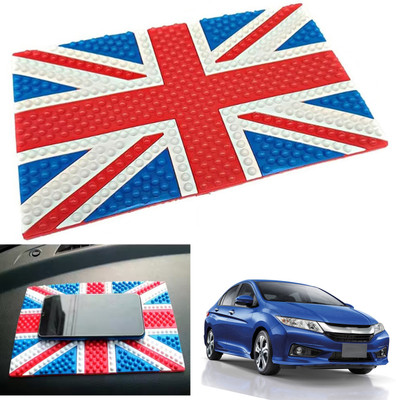 PEEPS STORE Rubber Tray Mat For  Honda City(Red, Blue)