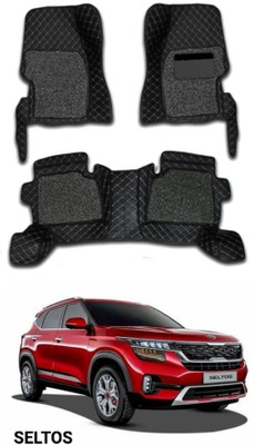 onefit enterprises Leatherite 7D Mat For  Kia Seltos(Black)