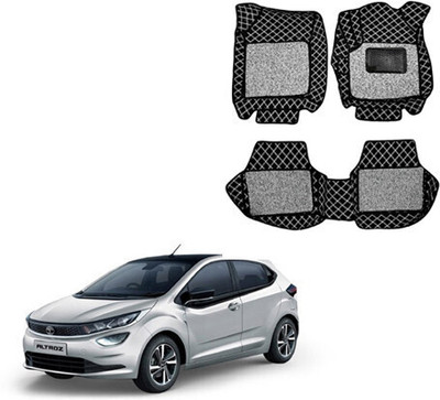 Autorepute Leather 7D Mat For  Tata Altroz(Black)