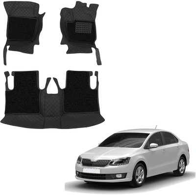 TOFIT ENTERPRISE Leatherite 7D Mat For  Skoda Rapid(Black, Black)