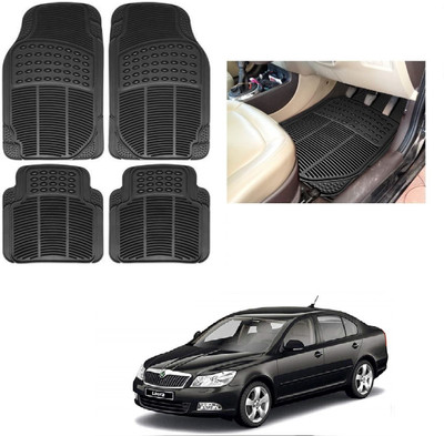 ROSHNEER ENTERPRISES Rubber Standard Mat For  Skoda Laura(Black)
