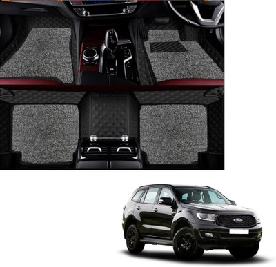 Autoclow Leatherite 7D Mat For  Ford Endeavour(Black, Silver)