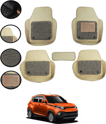 MATIES Leatherite 7D Mat For  Mahindra KUV100(Beige)