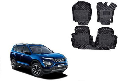 Autorepute Leather 7D Mat For  Tata Safari(Black)