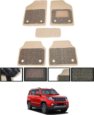 MATIES Leatherite 7D Mat For  Mahindra TUV 300(Beige)
