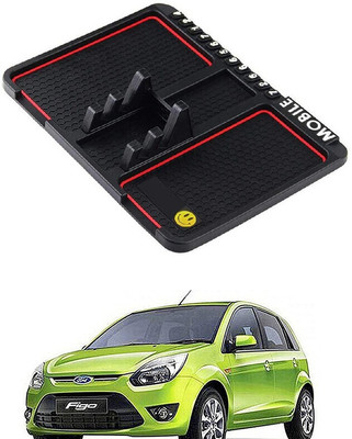 GS Grow n Shine Rubber Standard Mat For  Ford Figo(Black)