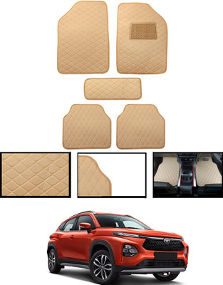 AYW Leatherite Standard Mat For  Toyota Universal For Car(Beige)