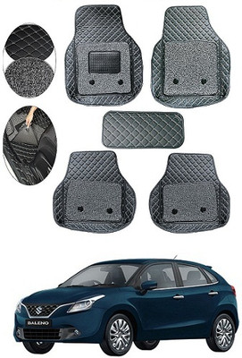 SLSHILPA Leather 7D Mat For  Maruti Suzuki Baleno(Black)