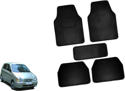 AUTO PEARL Polyester Standard Mat For  Hyundai Santro Xing(Black)
