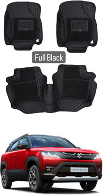 onefit enterprises Leatherite 7D Mat For  Maruti Suzuki New Brezza(Black)
