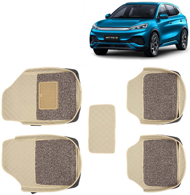 Kingsway Leatherite 7D Mat For  Universal For Car(Beige)