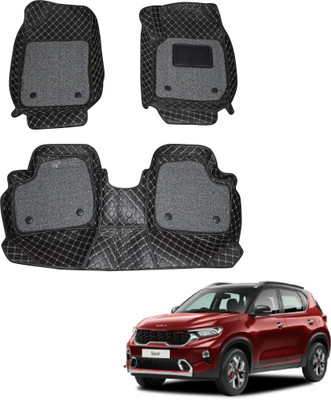 Fit Fly Leather 7D Mat For  Kia Sonet(Black)