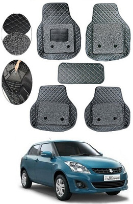 SLSHILPA Leather 7D Mat For  Maruti Suzuki Swift Dzire(Black)